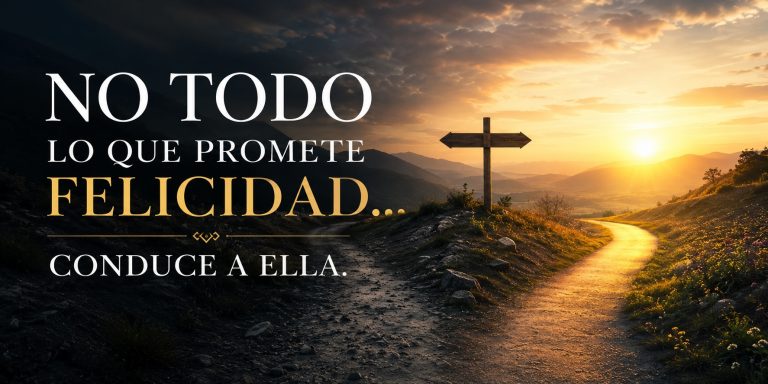 y si hemos estado buscando la felicidad en el lugar equivocado