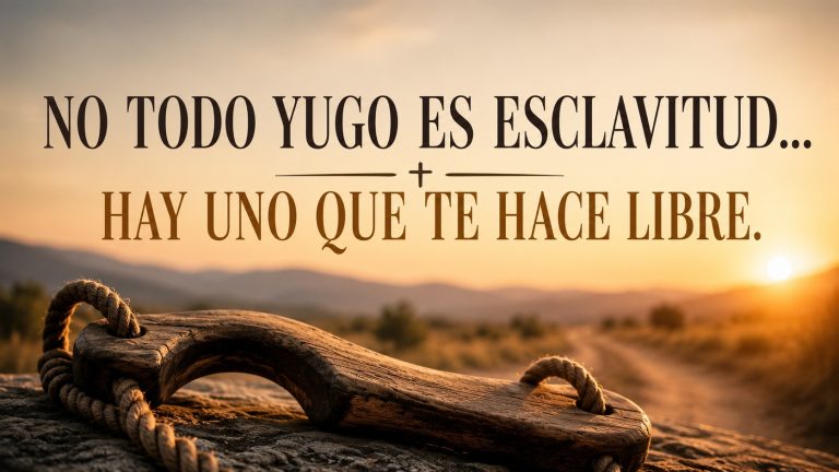 La ley no salva, la FE sí