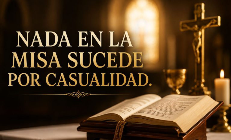 Lo que casi nadie nota en la santa misa